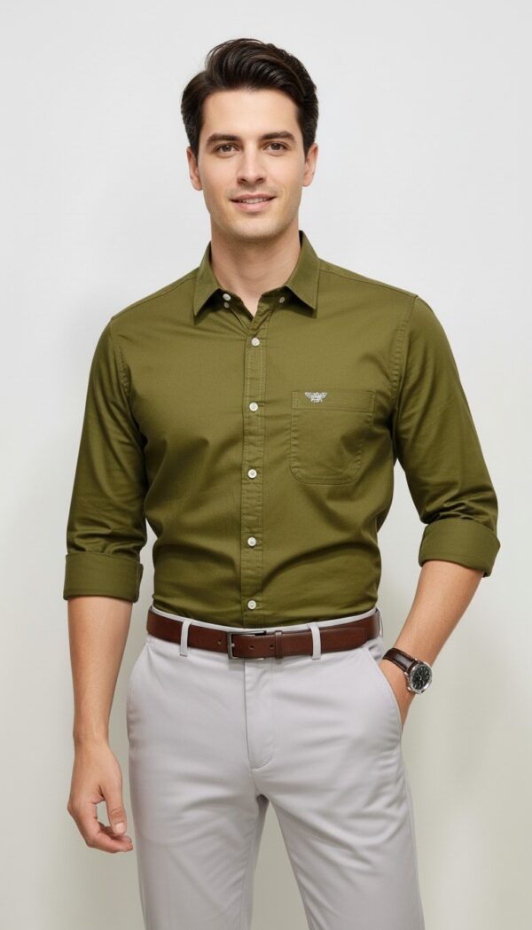 Oxford Cotton Lycra Shirt With Trouser (Combo)