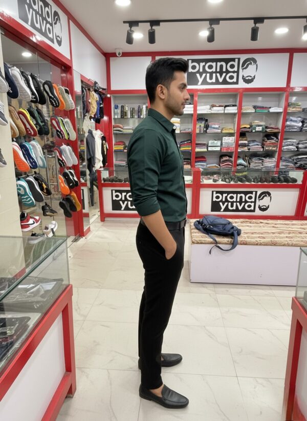 Oxford Cotton Lycra Shirt With Trouser (Combo) - Image 2
