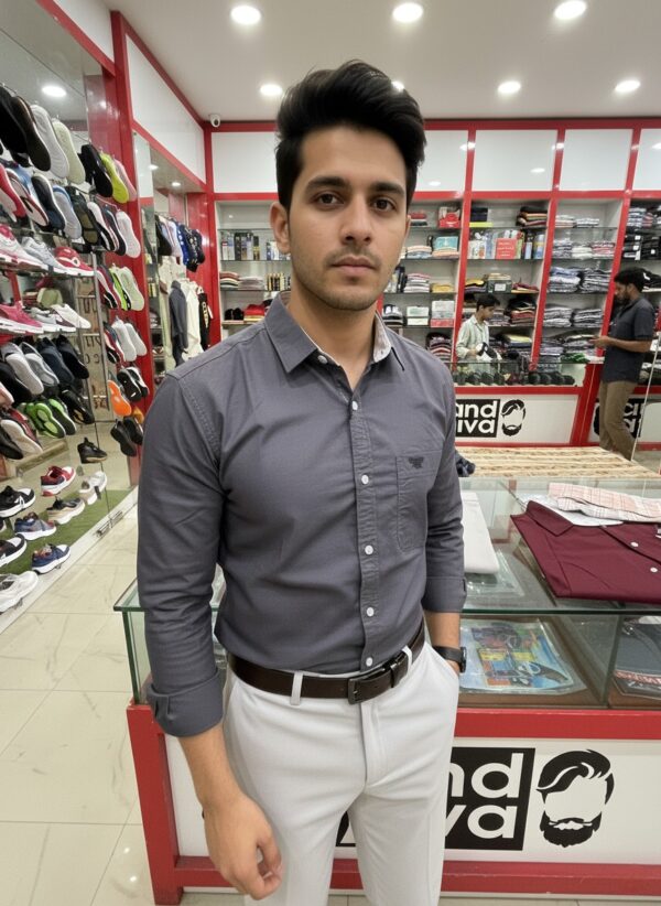 Oxford Cotton Lycra Shirt With Trouser (Combo)