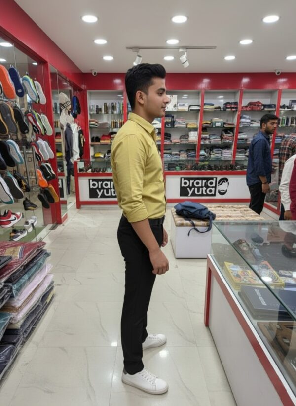 Oxford Cotton Lycra Shirt With Trouser (Combo) - Image 3