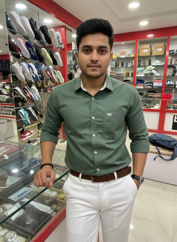 Oxford Cotton Lycra Shirt With Trouser (Combo)