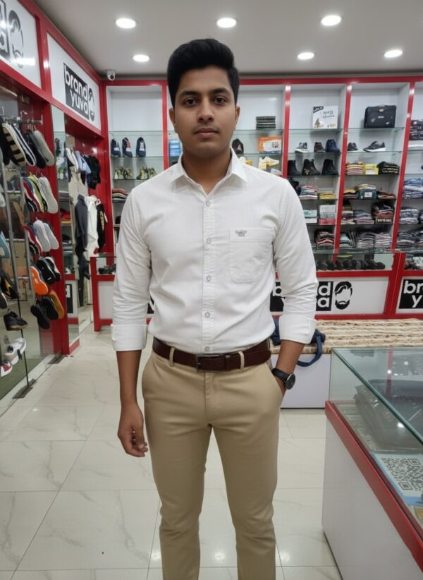 Oxford Cotton Lycra Shirt With Trouser (Combo)