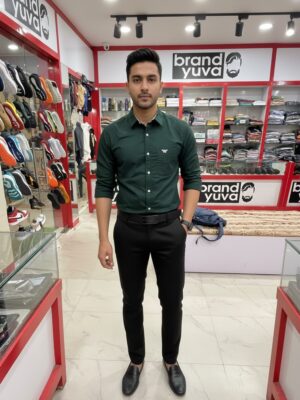 Oxford Cotton Lycra Shirt With Trouser (Combo)