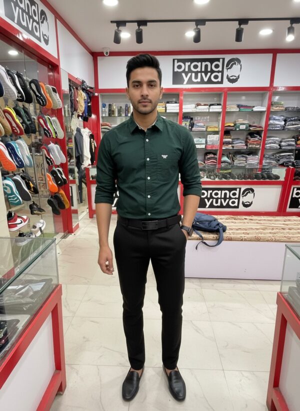 Oxford Cotton Lycra Shirt With Trouser (Combo)