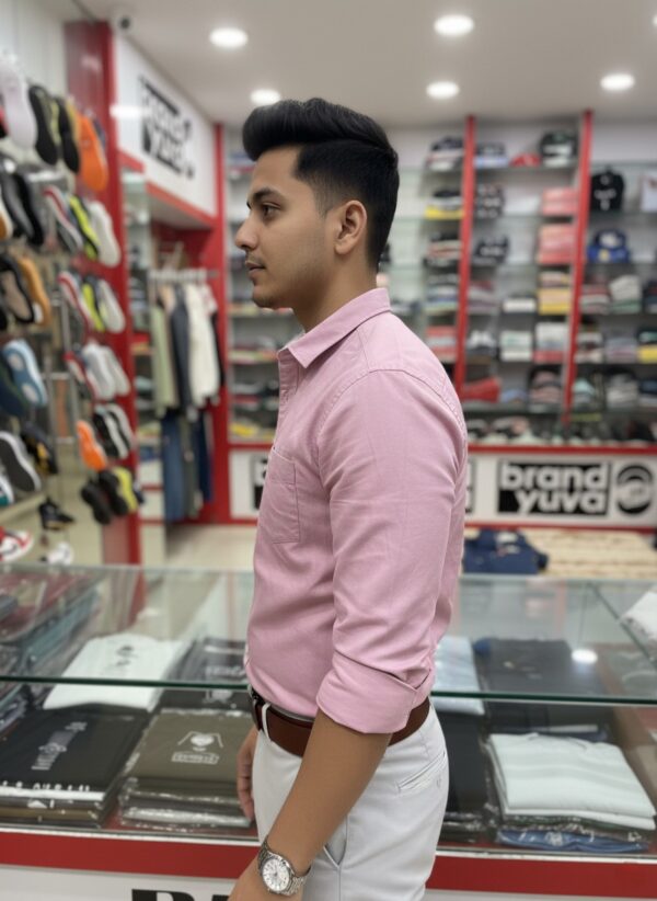 Oxford Cotton Lycra Shirt With Trouser (Combo) - Image 2