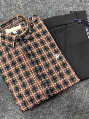 Premium Cotton Check Shirt Trouser (Combo)