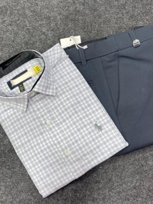 Premium Cotton Check Shirt Trouser (Combo)
