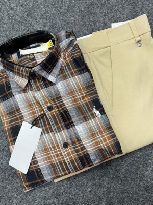 Premium Formal Check Shirt with Trouser (Combo)