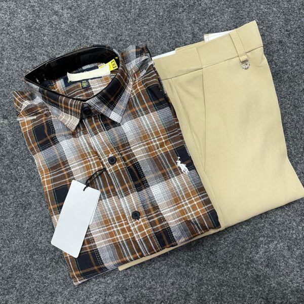 Premium Formal Check Shirt with Trouser (Combo)