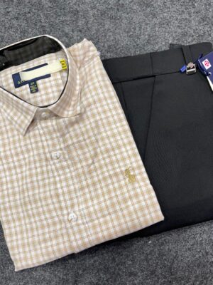 Premium Cotton Check Shirt Trouser (Combo)