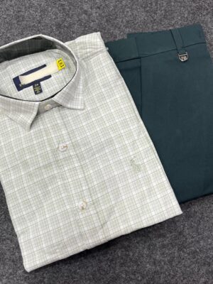 Premium Cotton Check Shirt Trouser (Combo)