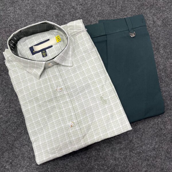 Premium Cotton Check Shirt Trouser (Combo)