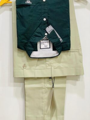 Oxford Cotton Lycra Shirt With Trouser (Combo)