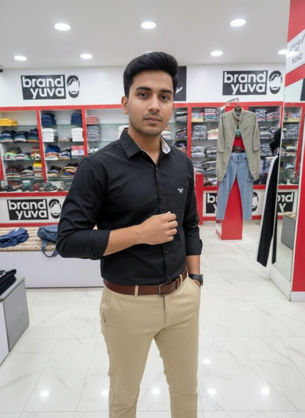 Oxford Cotton Lycra Shirt With Trouser (Combo)