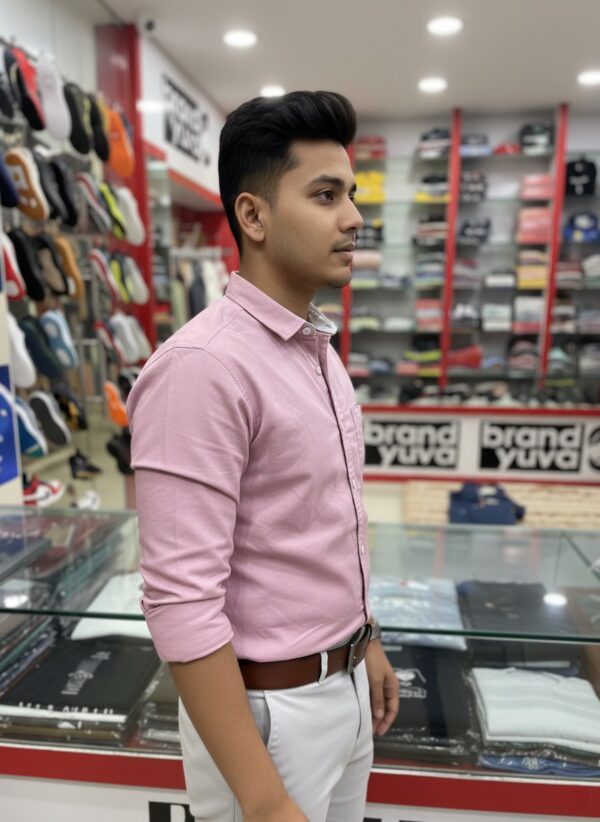 Oxford Cotton Lycra Shirt With Trouser (Combo) - Image 3