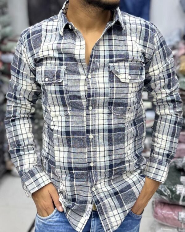 Premium Slub Linen Check Shirt