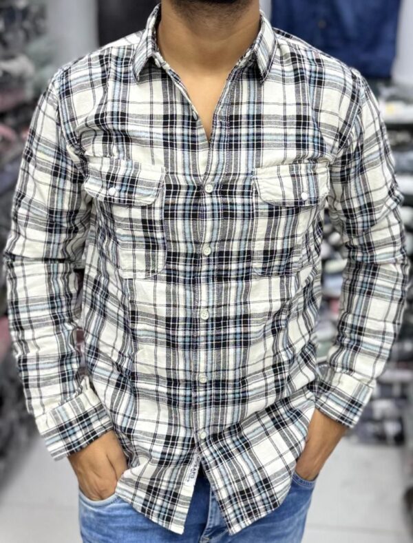 Premium Slub Linen Check Shirt