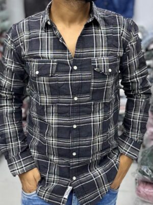 Premium Slub Linen Check Shirt