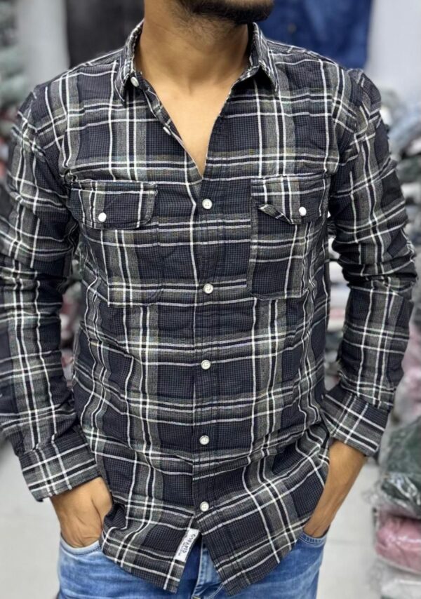 Premium Slub Linen Check Shirt