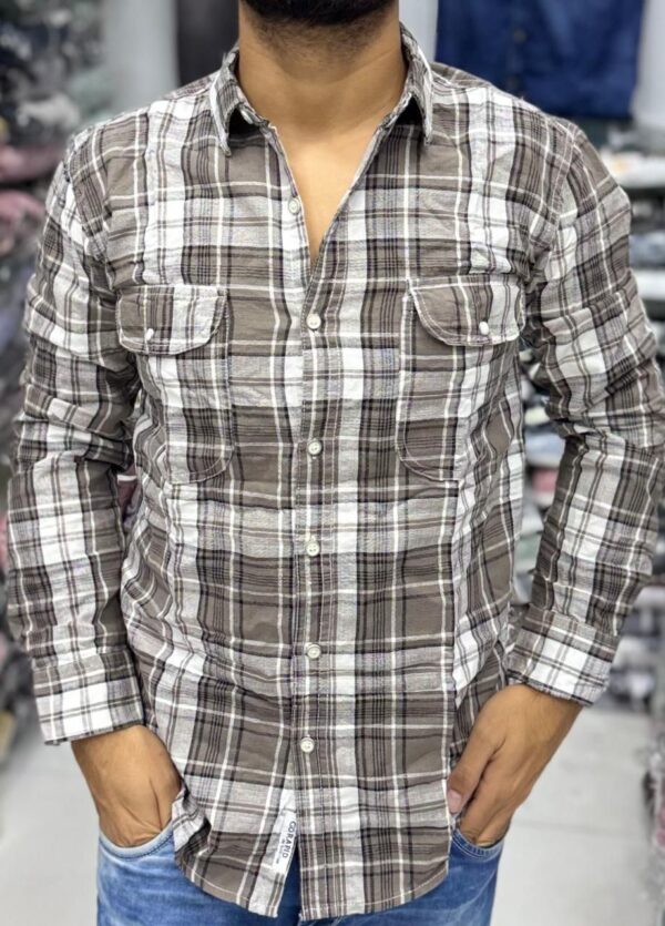 Premium Slub Linen Check Shirt