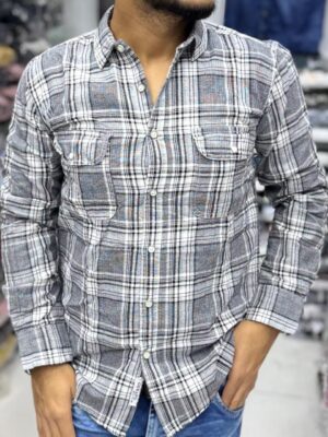 Premium Slub Linen Check Shirt