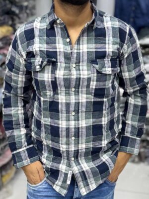 Premium Slub Linen Check Shirt