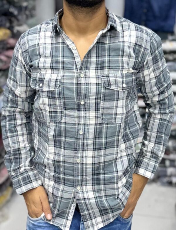 Premium Slub Linen Check Shirt