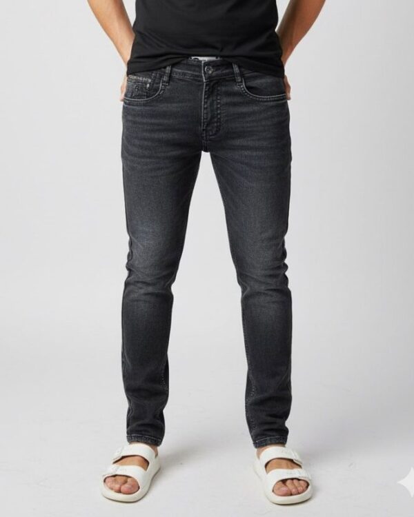 Men's Slim Fit Black washed Denim jeans