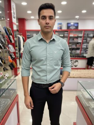 Oxford Cotton Lycra Shirt With Trouser (Combo)