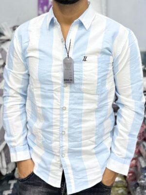 Latest Pattern Cotton White Shirt