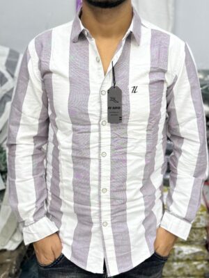 Latest Pattern Cotton White Shirt