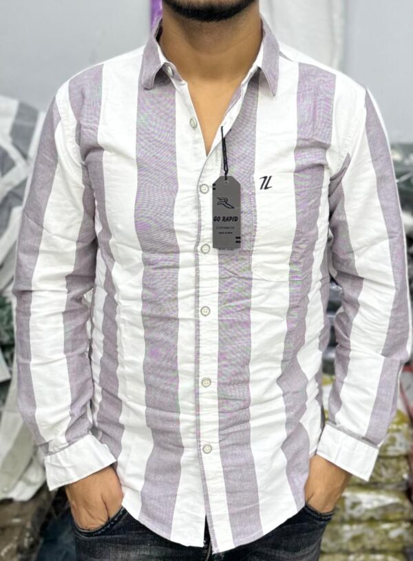 Latest Pattern Cotton White Shirt