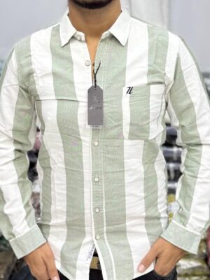 Latest Pattern Cotton White Shirt