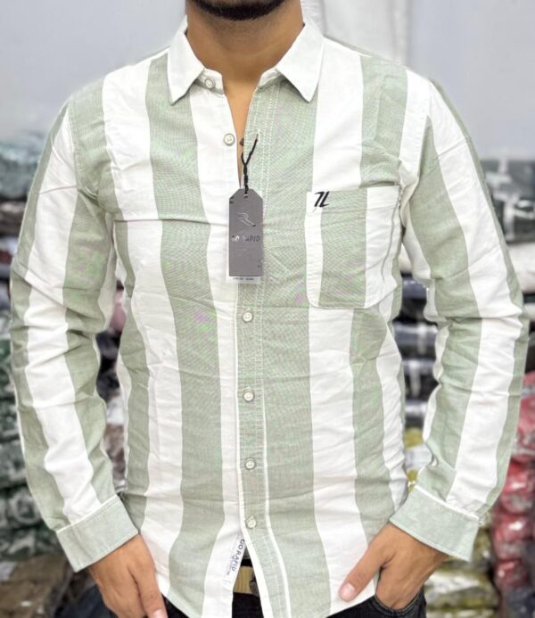 Latest Pattern Cotton White Shirt