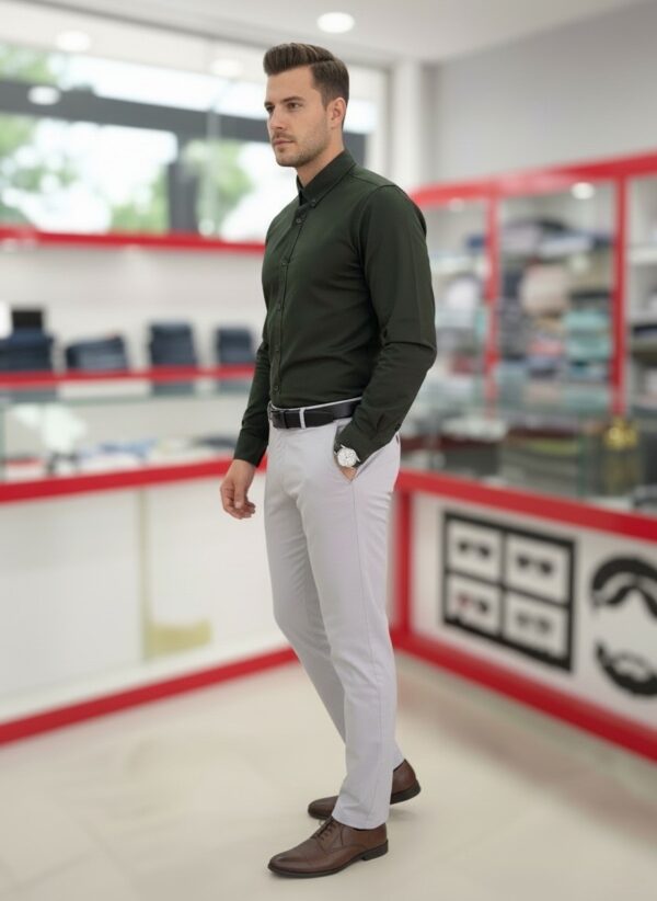 Premium Oxford Cotton Shirt with Pant (Combo) - Image 2