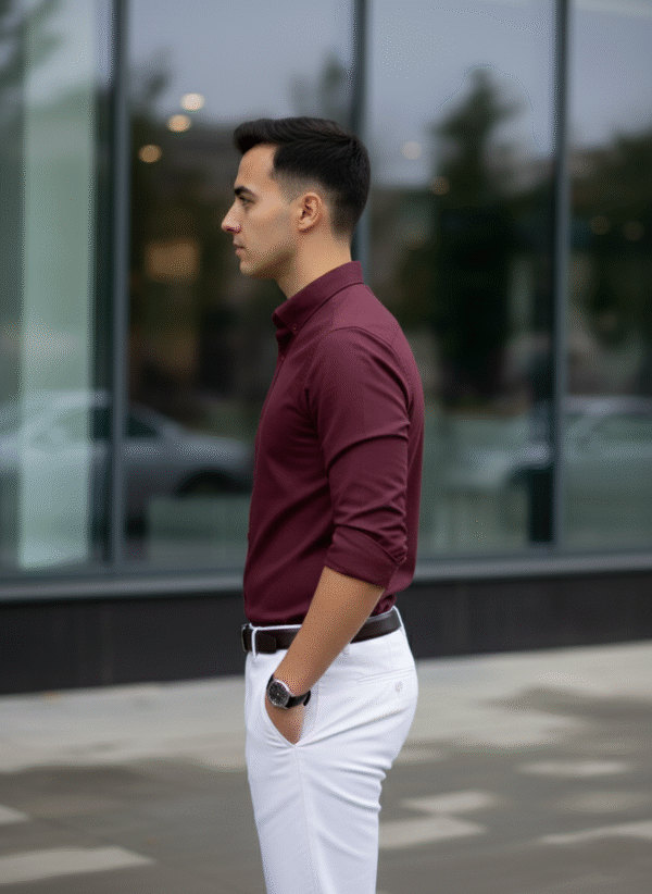 Premium Oxford Cotton Shirt with Pant (Combo) - Image 3