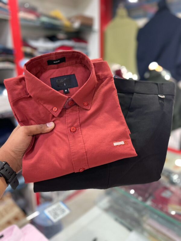Premium Oxford Cotton Shirt with Pant (Combo) - Image 4